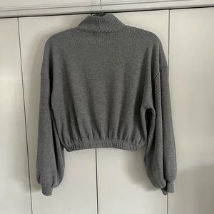 Cropped turtleneck sweater